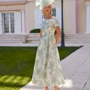 couture club 9gf5 aqua a line dress